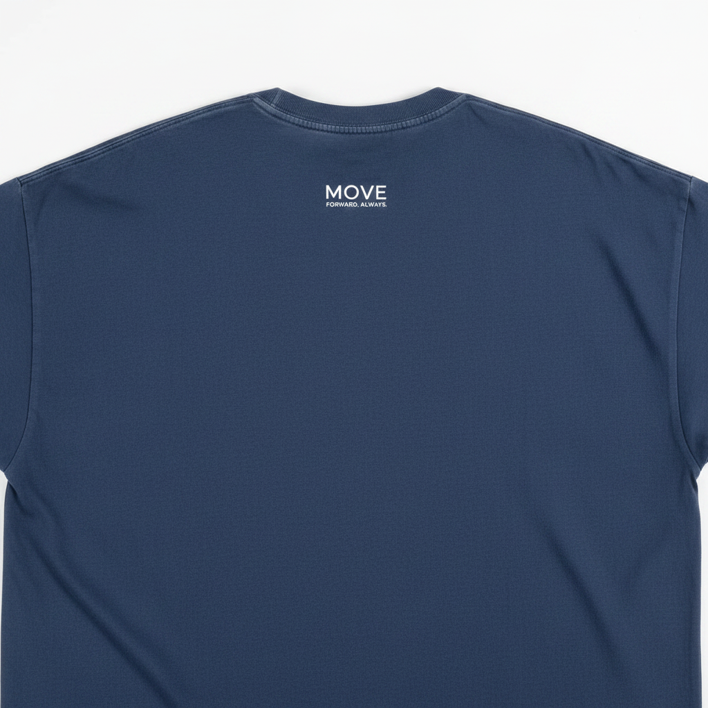 Move Tişört Washed Lacivert