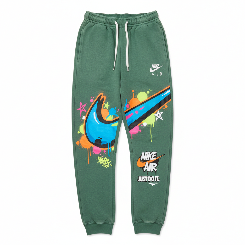 Nike Graffiti Eşofman Orman Yeşili