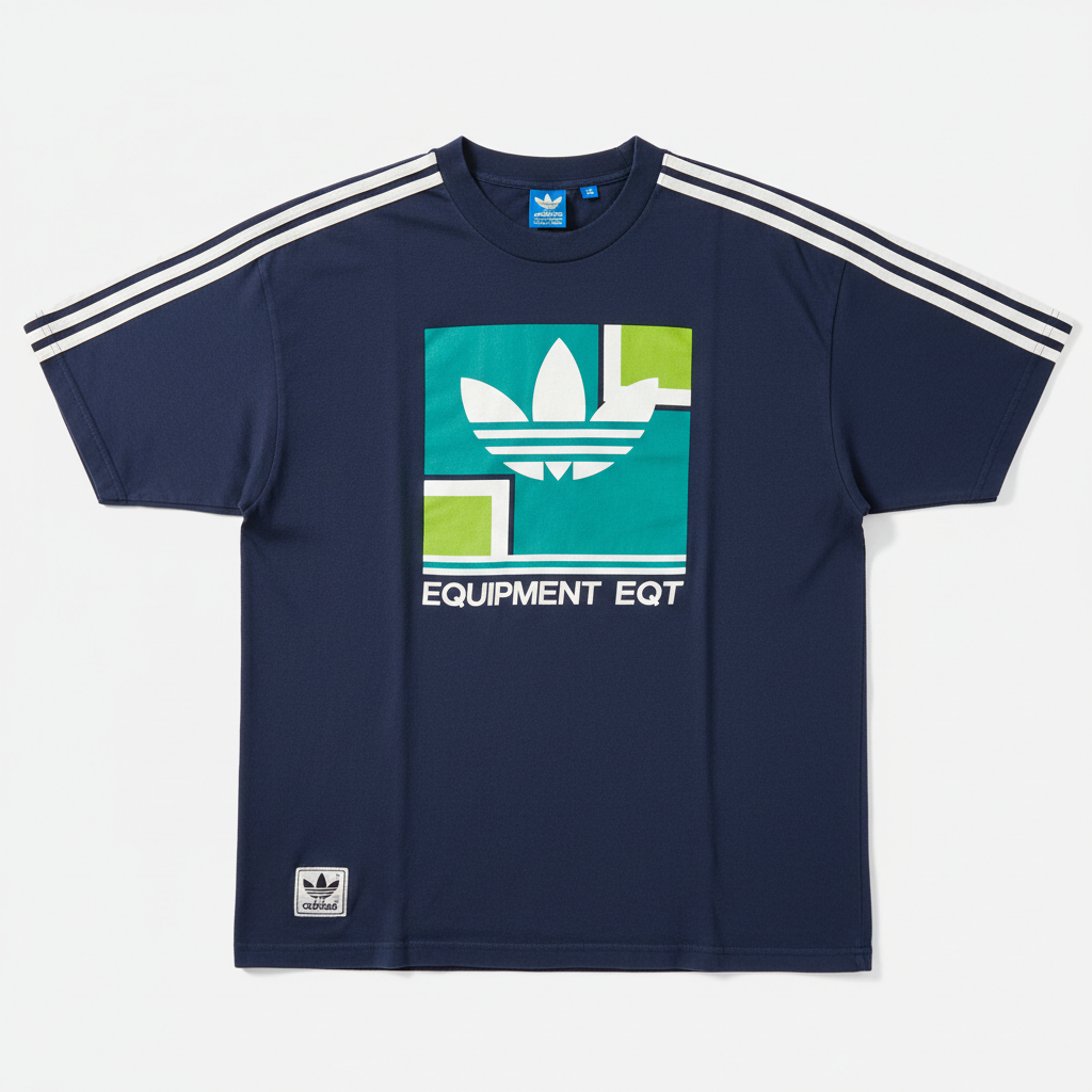 Adidas Retro Lacivert Tişört