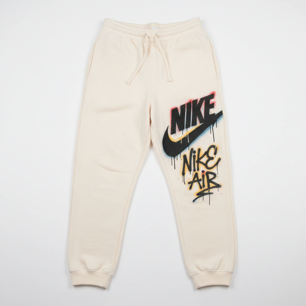Nike Graffiti Eşofman Krem