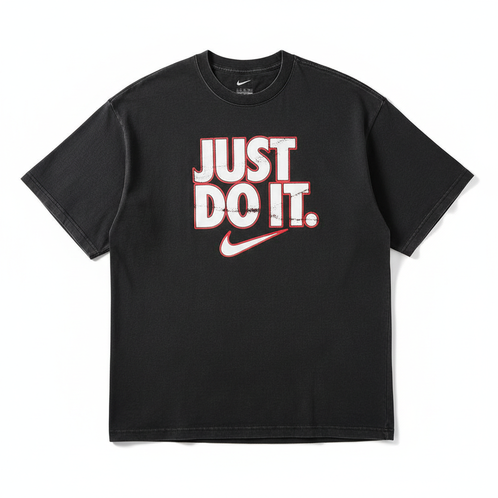 Nike Oversize Washed Siyah Tişört